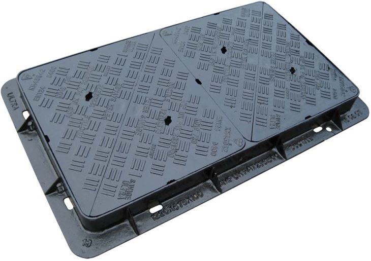 Copertura manhole telaio telaio telaio quadrato